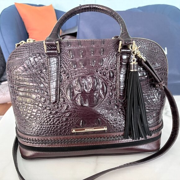 Brahmin Duxbury Satchel – Croc Embossed Leather - Picture 12 of 14